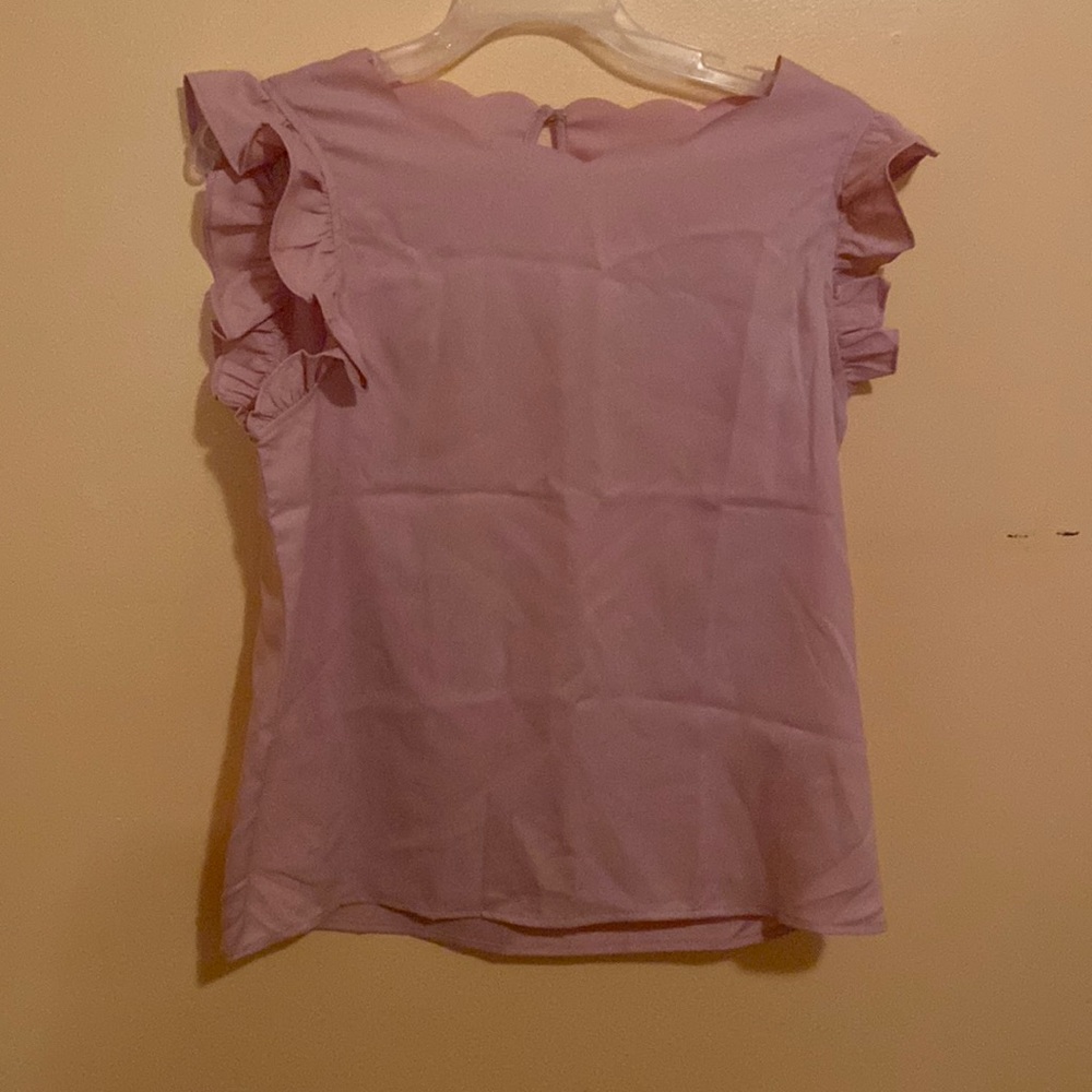 Scalloped Shein top